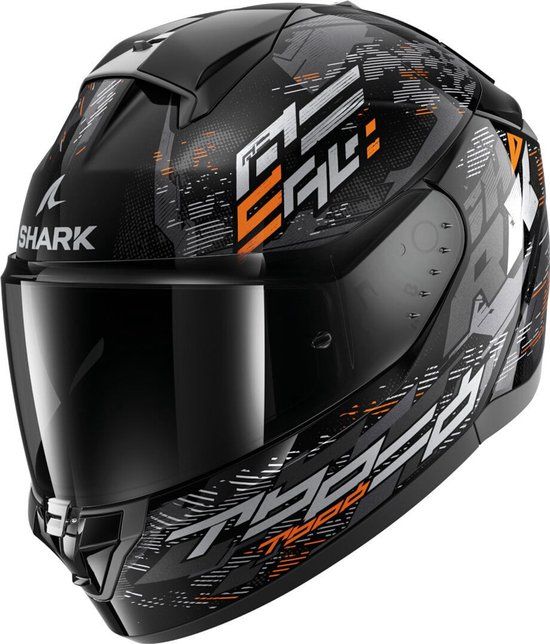 Shark Ridill 2 Molokai Integraalhelm - Zwart/Oranje - Maat XL
