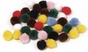 Rayher hobby materialen Rayher hobby pompons - 25 mm - kleurenmix - 70 stuks