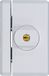 ABUS FTS96A AL0125 Raamslot met intuïtief sluitmechanisme en alarm, gelijksluitend, ABUS-veiligheidsniveau 10-78559, wit