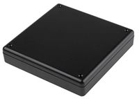 RS PRO ABS behuizing zwart buitenmaat 125 x 125 x 25mm