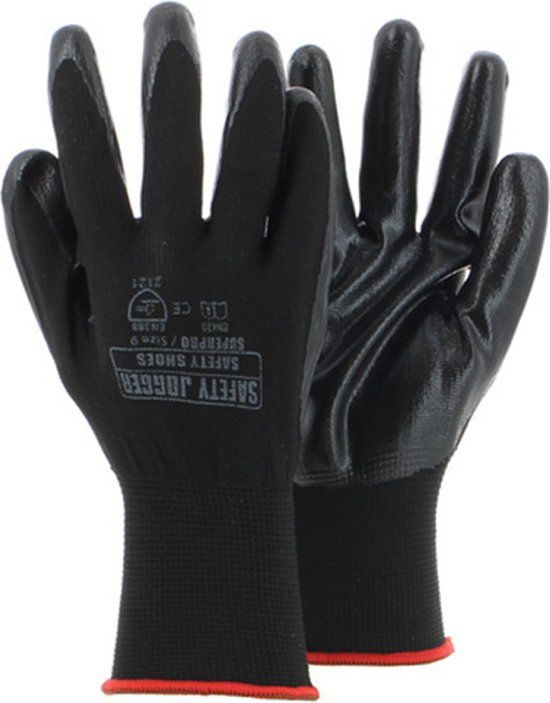 Safety Jogger Superpro Zwarte Werkhandschoenen - Maat 9 (L) - Polyester