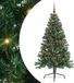 vidaXL - Plastique - Pré-éclairé - Sapin de Noël - avec - 150 - LED - Vert - 150 - cm - PVC