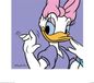 Pyramid Poster - Daisy Duck Lilac - 40 X 40 Cm - Multicolor