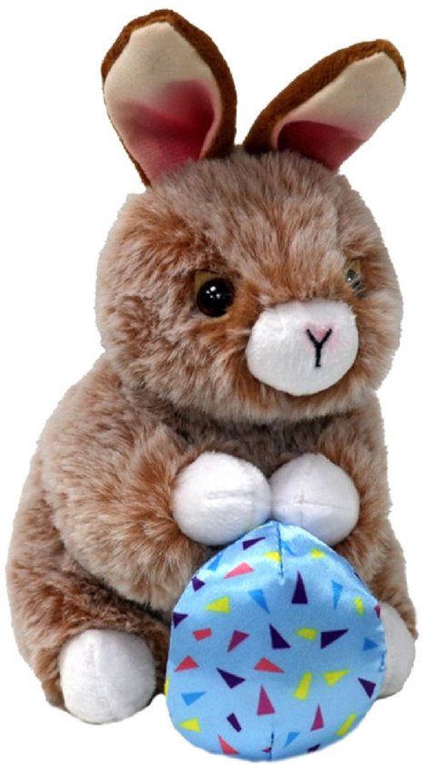 Ty knuffel Beanie Boo Paashaas Praline bruin 15cm