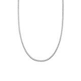 Lucardi Kinder Stainless steel ketting - Ketting - Staal - Zilverkleurig - 50 cm