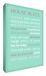 Feel Good Art House Rules kunstdruk op canvas, 61 x 40,6 cm, mintgroen