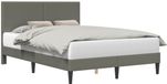 vidaXL Bedframe met hoofdeinde Lichtgrijs 120 x 200 cm Corduroy stof