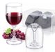Set de 2 Verres à vin pliables en plastique pour extérieur