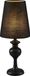 Teamson Home Colton Lampe de table - Métal noir - Abat-jour noir - TH-L00007
