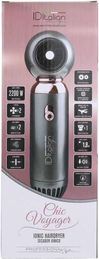 ITALIAN DESIGN ELECTRICAL ITEMS chic voyager 2200w ionische haardroger