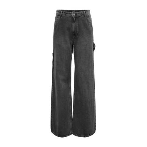 ONLY ONLWEST High Waist Cargo Jeans - Black Denim
