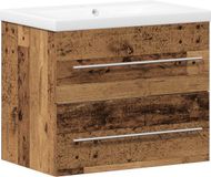 vidaXL Armoire de salle de bain Bois vieilli