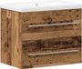 vidaXL Armoire de salle de bain Bois vieilli