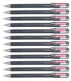Pentel K110 Hybrid Dual Metallic Gel Roller metallic effect, 2 kleuren, zwart/rood metallic