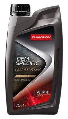 Champion Lubricants Champion 0W20 MS-V A1/B1 1L Oil