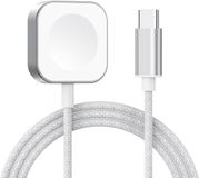 By Qubix Apple Watch oplader (wit) - USB-C - 1 meter