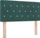 vidaXL - Tête de lit - Vert foncé - 90 cm - Velours