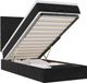 vidaXL Lit plateforme avec matelas 100x200cm Velours Noir