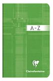 Clairefontaine 63599AMZC Pak met 2 Geniete Alfabet notitieboeken - 9x14 cm - 96 Pagina's Kleine Ruitjes - 90 g Wit Papier - Omslag Gecoat Karton - Willekeurige Kleuren
