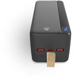 Nedis Powerbank - 30000 mAh - Snellader - USB-A/USB-C - LED Indicatie - Noodpakket - Universeel