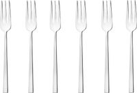 Sambonet Gebaksvorkjes Rock Zilver 6 Stuks