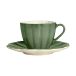 Mateus Oyster 25 cl vert forêt tasse et soucoupe