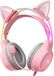 Onikuma X15Pro Casque gamer pour PC PS4 PS5 avec oreilles de chat