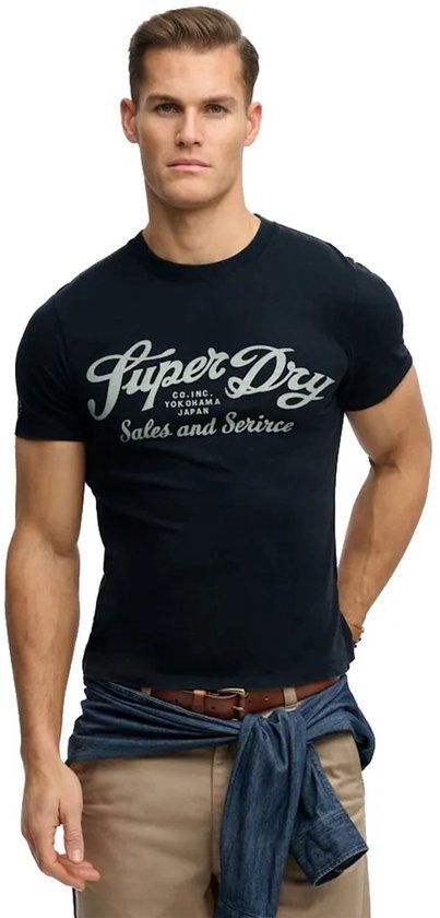Superdry Industry Worker Relaxed T-shirt Heren M Eclipse Navy