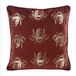 Eurofirany Karo Decoratieve Kussenhoes 45x45cm met Gouden Bijenprint op Velours