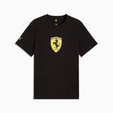 PUMA T-shirt Ferrari Schild Heren Zwart Maat L