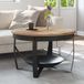 Prolenta Maison Exclusive - Salontafel, diameter 68 cm, hoogte 43 cm, ruw mangohout