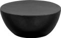 Maison Exclusive - Table basse en aluminium martelé, 70x30 cm, noir