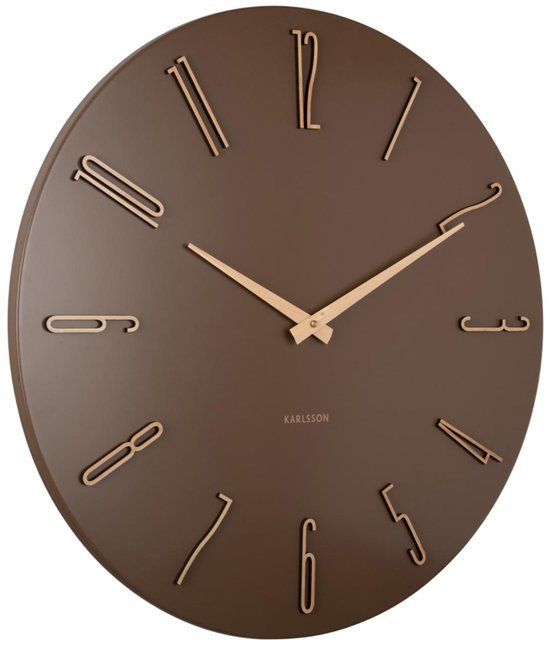 Karlsson Wandklok Esmerado Large - Bruin - 60x60x60cm