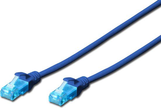 Digitus Cat5e, 1m U/UTP Netwerkkabel - Blauw