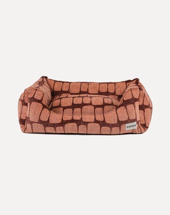 DOGGUO® Hondenmand Orthopedisch - M 80x60 cm - Bruin Perzik