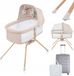 Lionelo Malin Evo 3in1 - Wieg, Campingbed & Babybed - Beige Natural