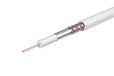 Labgear Coaxiale Satellietkabel 250 m Drum RG6 Witte Digitale Antenne, Data & Satelliet Coax TV-kabel Gasgeïnjecteerd Schuim Diëlektrische, Gevlochten & Folie Afscherming, Duurzame PVC Schede