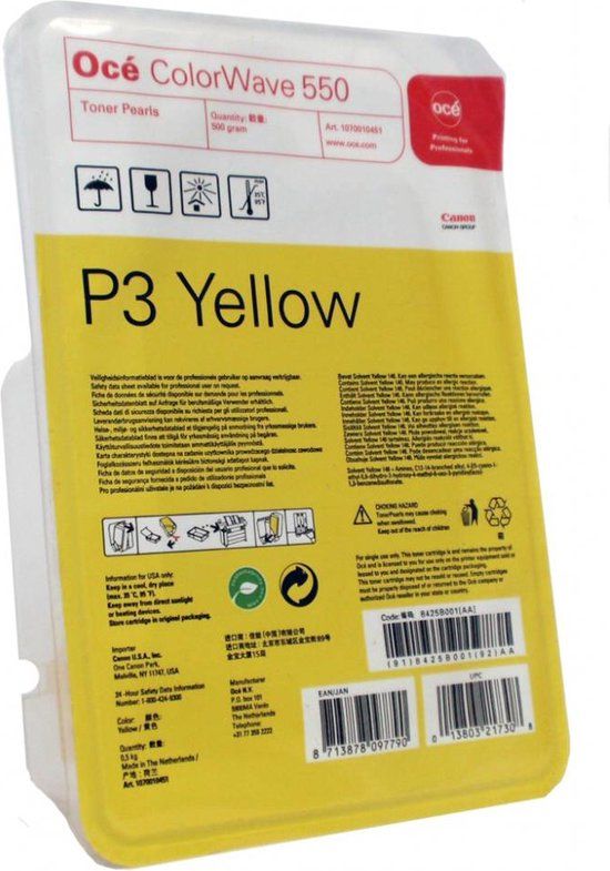 Canon OCE CW550 tonerparels geel standard capacity 1-pack 500gr