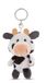 62245 NICI 62245 Sleutelhanger koe Cowluna, 10 cm, wit