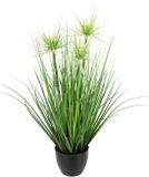 Flair Flower Kunstprotea in een Grasstruik in een Pot