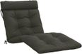 vidaXL Ligstoel Kussen VIANEN 100% Polyester Antraciet 200 x 80 x 8 cm