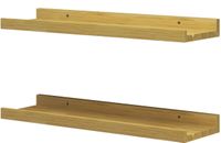 Vicco Linus Wandplank – 50 x 4 cm Set van 2 Natuurlijk hout