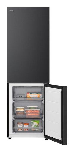 LG GBBS322BEV Koel-vriescombinatie - Zwart - Vrijstaand - 375L - B Label