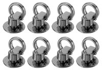 Clous 8 pièces rivets ronds, 12 mm, pour le travail du cuir, noir métallique