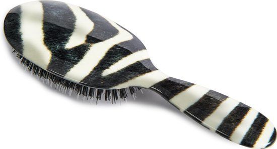 Rock & Ruddle Hairbrush Zebra Print - Large: 6.5 cm x 21 cm
