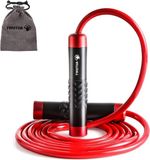 Corde à sauter - Corde à sauter lestée de 5 kg - longue corde à sauter lourde - longueur réglable de 3 m - sans nœuds - pour adultes fitness boxe MMA entraînement cardiovasculaire