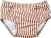 Slipstop Maillot de bain lavable Cognac Stripe Unisexe 74/80