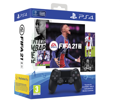Sony DualShock 4 V2 + FIFA 21 + PS plus