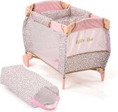 Little Diva Opvouwbare Poppenbedje - Roze/Goud - 41x28x12 cm