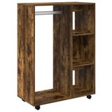 VidaXL Kledingkast 80x40x110 cm bewerkt hout gerookt eikenkleurig